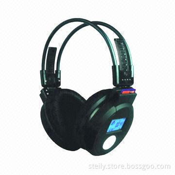Card Reader Wireless Headphones with Integrated FM Radio, 20Hz to 20kHz Receiver Frequency Range